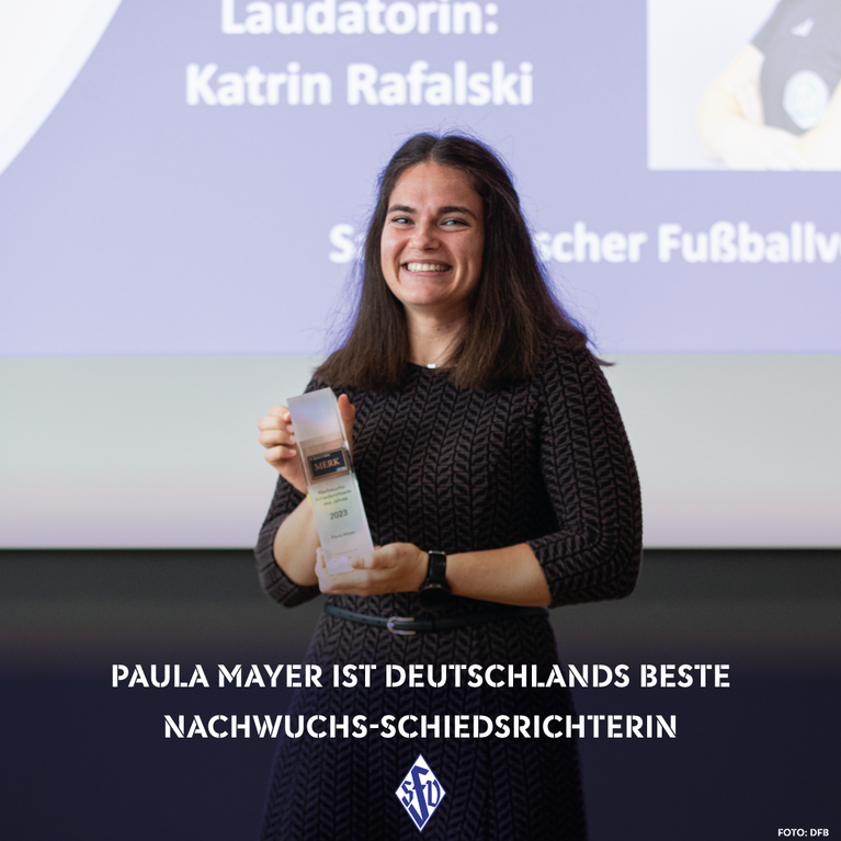 Paula Mayer ist Deutschlands beste Nachwuchs-Schiedsrichterin