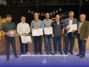 Ehrenamtler des SV Überroth ausgezeichnet